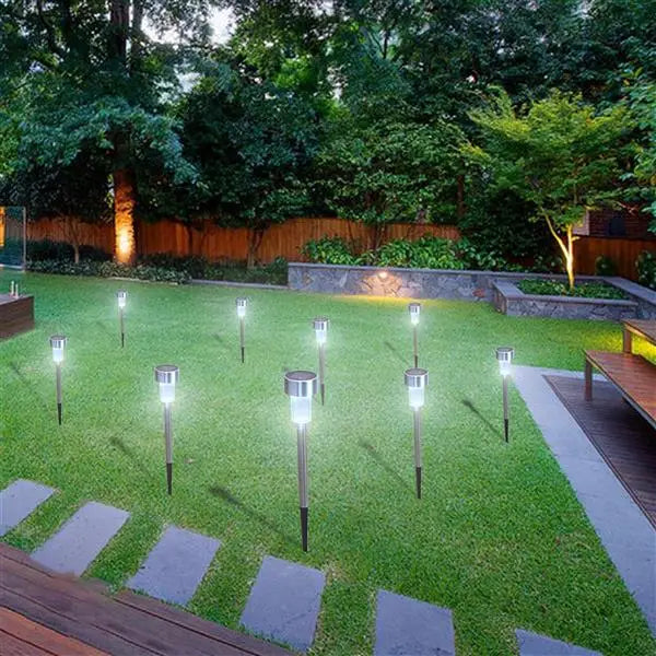 24Pcs/lot  5w Solar Garden Lawn Lights Outdoor LED   Lamp Waterproof Path Yard Lantern Home Decoration