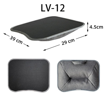 MUMUCC Multifunctional Laptop Desk With Cushion and Filled with Foam Particles, Small Pillow Table, Hard Mouse Pad Large