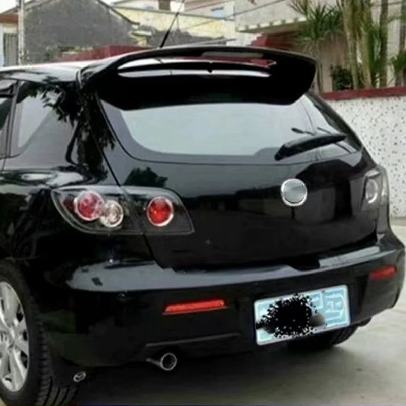 For Mazda 3 Hatchback Spoiler 2006 2007 2008 2009 2010 2011 2012 High Quality ABS Material Car Rear Roof Spoiler Tail Wings