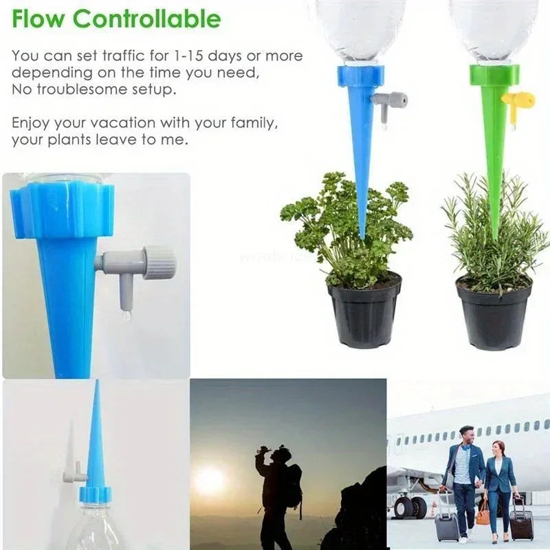 Automatic Watering Drip Plants Irrigation Drip Droppers Garden Watering System Plant Self Watering Kits Insert Water Devices