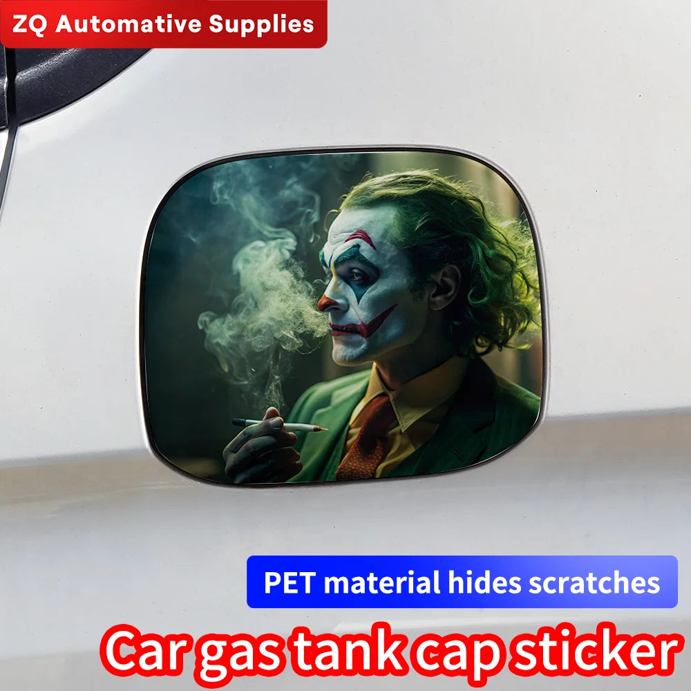 Funny Joker Auto Fuel Tank Sticker Car Sticker Waterproof Sunscreen Decal Fuel Gage Empty Stickers Car Styling Vinyl Accessories