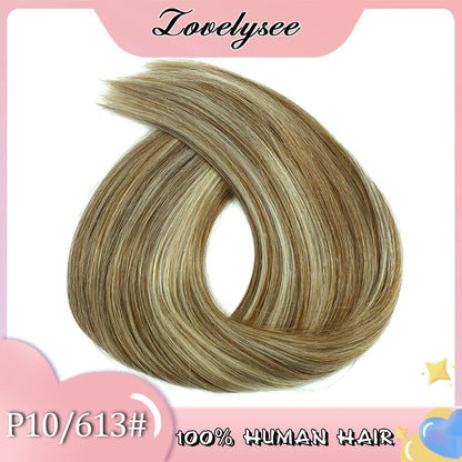 60Grams Lightweight Straight Clip In Human Hair Extensions Full Head 3Pcs Ombre Color Brazilian Machine Remy Hairpiece for Women