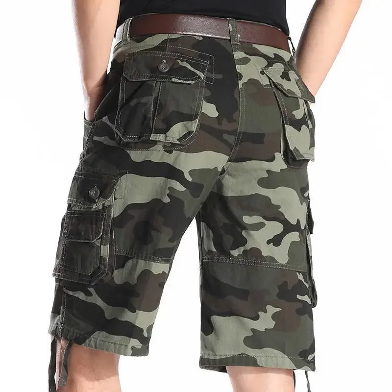 Mens Cargo Shorts Multi Pocket Work Homme Black Short Pants for Men Clothing Comfortable Harajuku Loose Clothes Summer Jorts Y2k