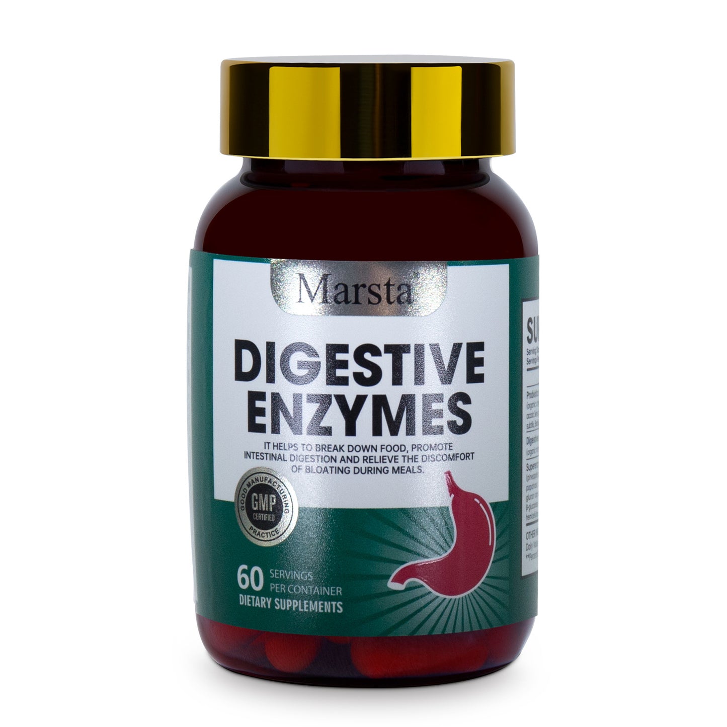 Digestive enzyme probiotic capsules