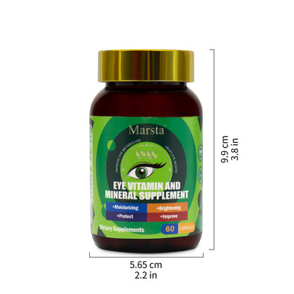 Eye Vitamin and Mineral Supplement Capsules Lutein Tablets