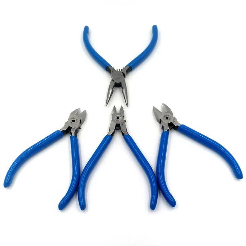 Japan GOOT Mini Pliers Diagonal Cutter Long Nose Nippers for Home Use Hobby Hand Tools Cutting Plastic Soft Wire Bending Holding