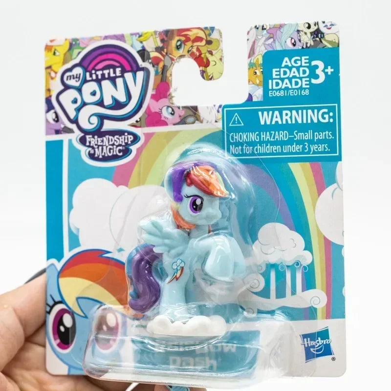 Hasbro Anime My Little Pony Mini Story Doll Series Action Figure Friendship is Magic Twilight Applejack Fluttershy Model Toys