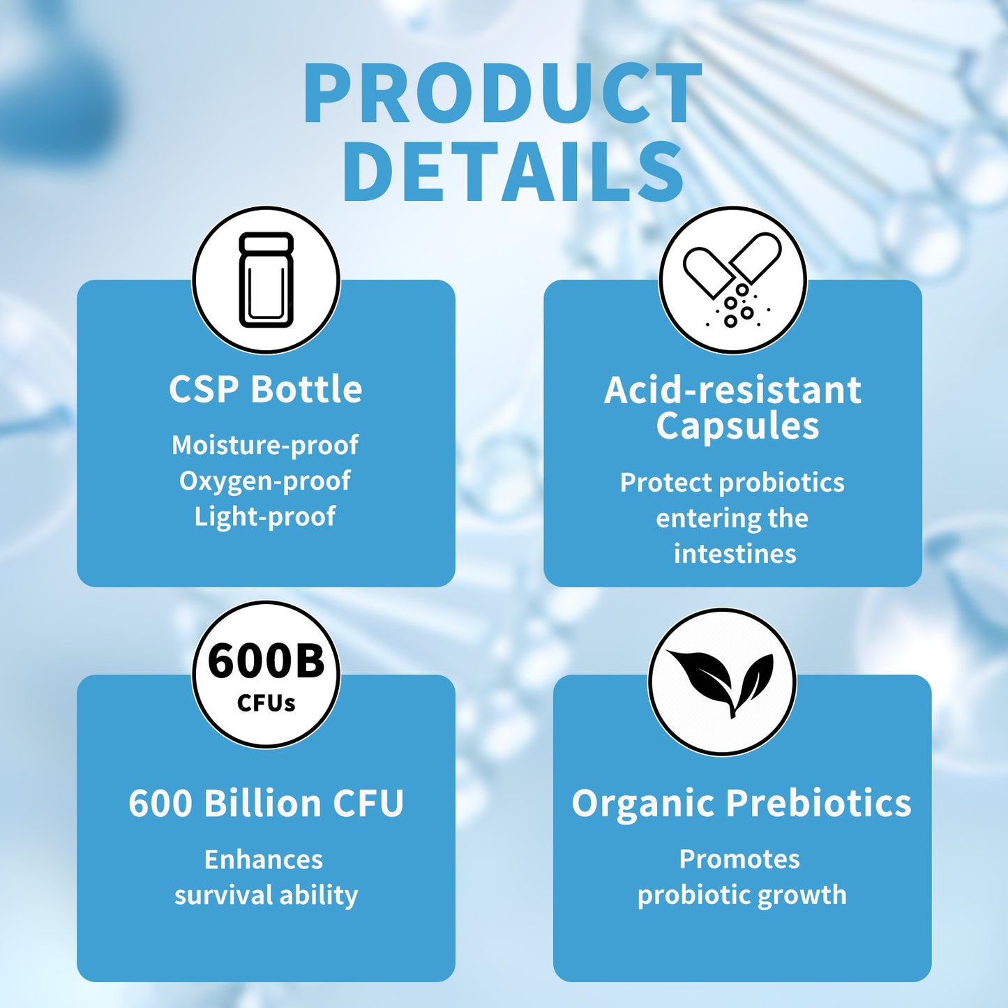 Male and female probiotic capsules