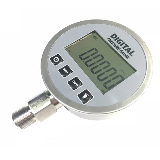 Hydraulic Vacuum Digital Pressure Gauge G 1/4 Male Connector Oil Gas Water Pressure Gauge 1000BAR 0-100MPa 10000PSI