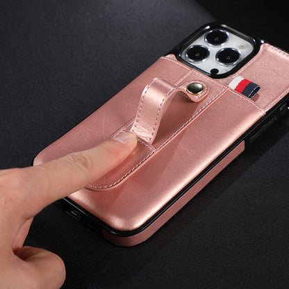 Suitable for IP13PROMAX card insertion phone case Apple 12 bracket phone protection case 11 anti drop case