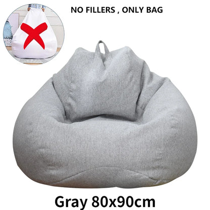 Large Bean Bag Chair Sofa Cover Comfortable Outdoor Lazy Seat Bag Couch Cover without Filler And Replacement Sofa Inner Liner