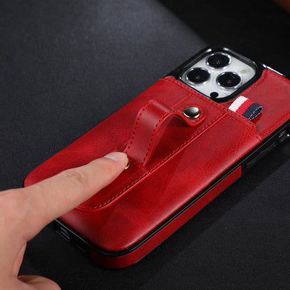 Suitable for IP13PROMAX card insertion phone case Apple 12 bracket phone protection case 11 anti drop case