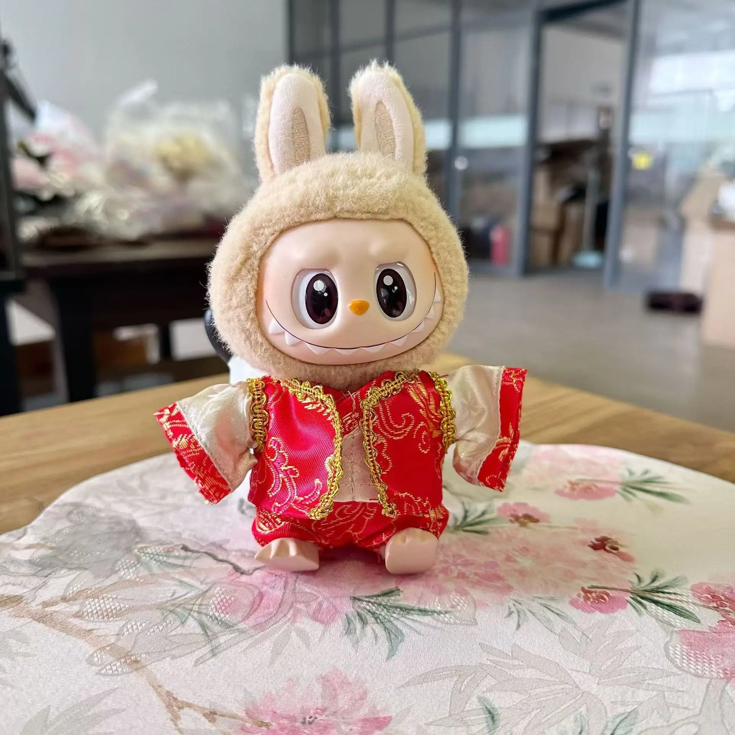 15cm Labubu Idol Dolls Clothes Beautiful Kimono New Year Xmas Accessories Korea Kpop Exo Clothing Hoodie Plush Doll'S Clothes