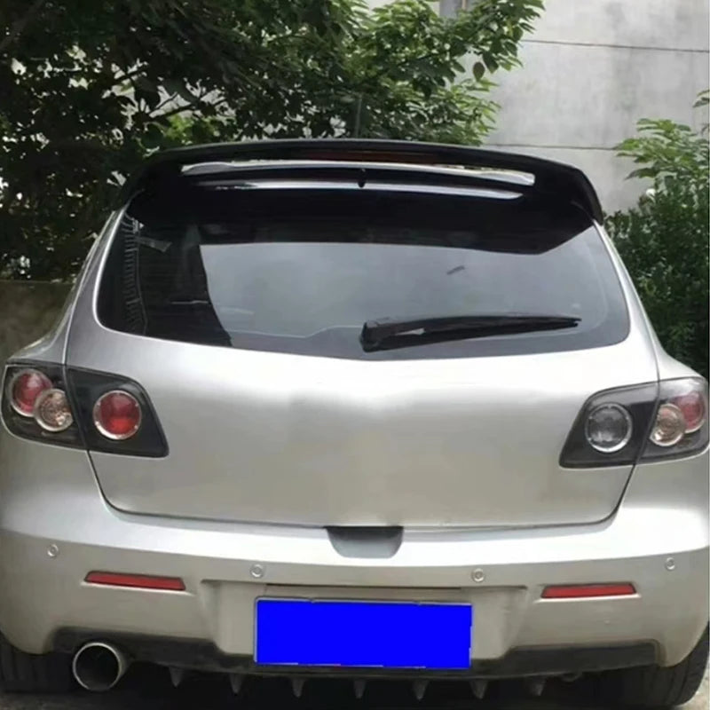 For Mazda 3 Hatchback Spoiler 2006 2007 2008 2009 2010 2011 2012 High Quality ABS Material Car Rear Roof Spoiler Tail Wings