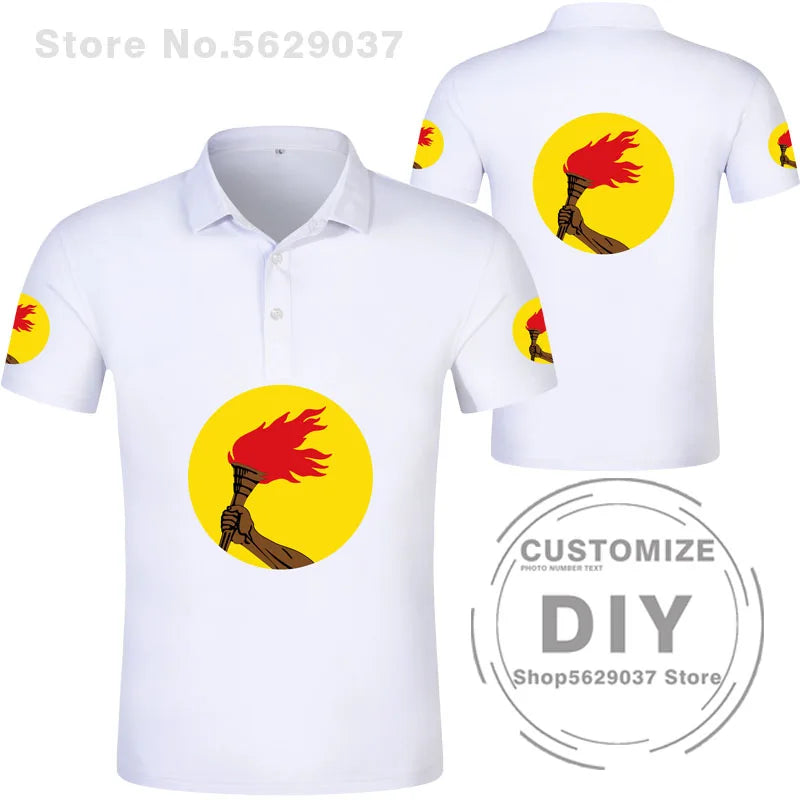 Zaire Flag 1971 1997 Polo Shirt Democratic Republic Of Congo Customized  Sports Polo Shirt Flag Polo Shirt Print Photo Clothes