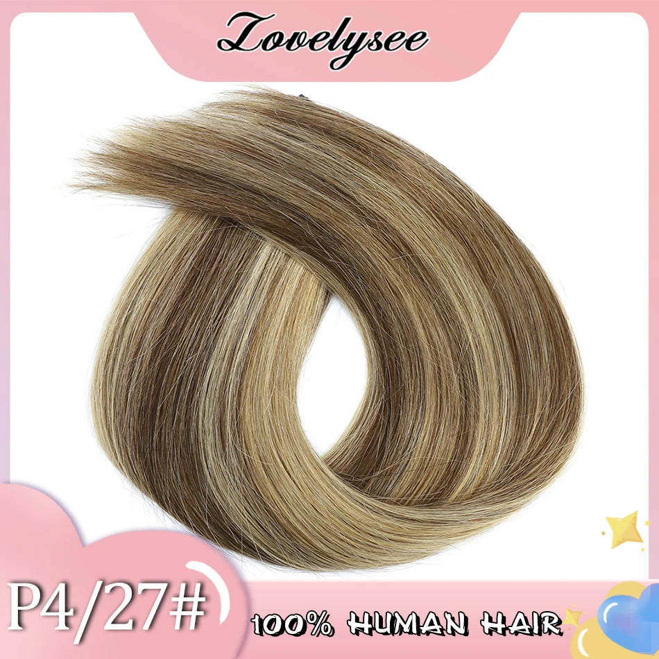 60Grams Lightweight Straight Clip In Human Hair Extensions Full Head 3Pcs Ombre Color Brazilian Machine Remy Hairpiece for Women