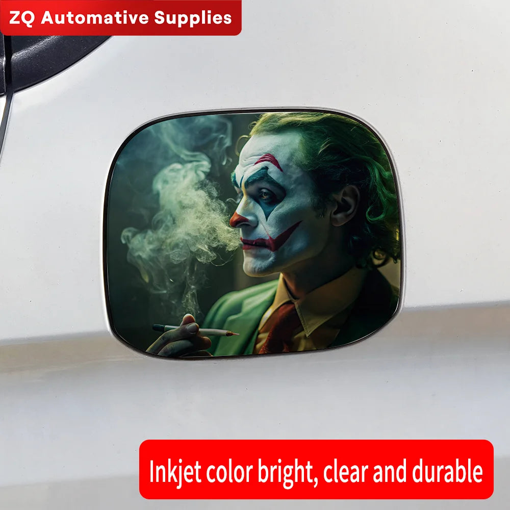 Funny Joker Auto Fuel Tank Sticker Car Sticker Waterproof Sunscreen Decal Fuel Gage Empty Stickers Car Styling Vinyl Accessories