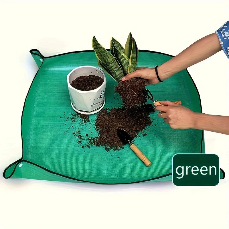 1pc Planting Ma Gardening Potting Pad Foldable Garden Plant Flower Pot Transplanting Waterproof Mats