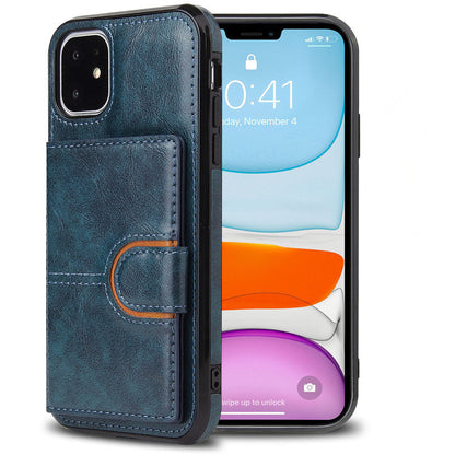 Suitable for iPhone 13 wallet phone case, iPhone 13 Promax card insertion leather case, Apple 11 anti drop phone case