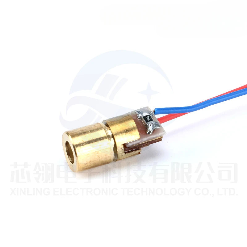 3V 5V laser head diode red dot laser module semiconductor laser tube 6MM outer diameter