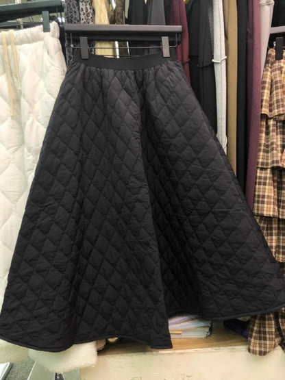 2024 Women Clothing Korean Skirt Solid Color High Waist Jupe Thicked Temperament Saia Casual Fashion Skirts Faldas Mujer De Moda