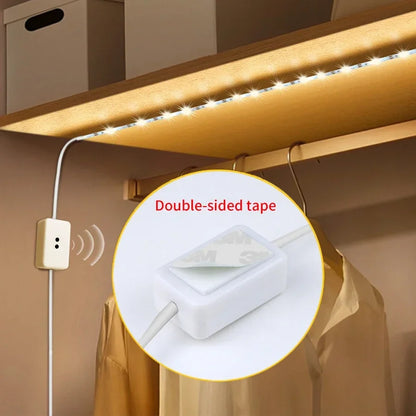 USB Strip Light Led Tape Kitchen Under Cabinet Lamp with Hand Sweep Waving Sensor 2835 DC 5V 1-10M Backlight Closet Bedroom