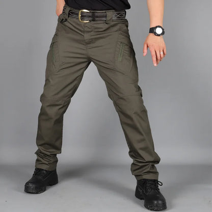 Summer Military Tactical Cargo Pants Casual Trousers Men Wear-resisting Multi-Pockets Quick Dry Outdoor Hiking Work Trousers Men