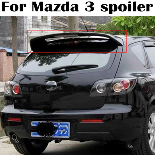 For Mazda 3 Hatchback Spoiler 2006 2007 2008 2009 2010 2011 2012 High Quality ABS Material Car Rear Roof Spoiler Tail Wings