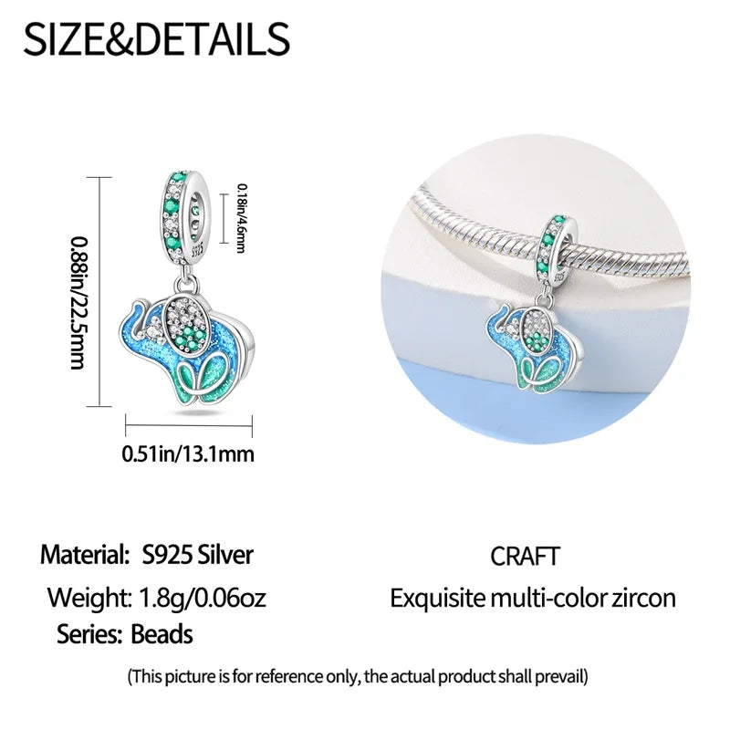 2024 New Hot Sale Original Charm Beads Fit Pandora Bracelet For Women 925 Silver coloured Pendant Bead Jewelry Gift