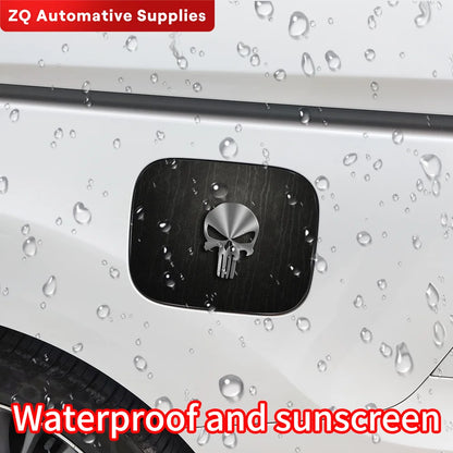 Punisher Skull Blood Car Pull Fuel Tank Stickers Funny Car Waterproof Sunscreen Stickers Pull Fuel Decal Exterior Accessories