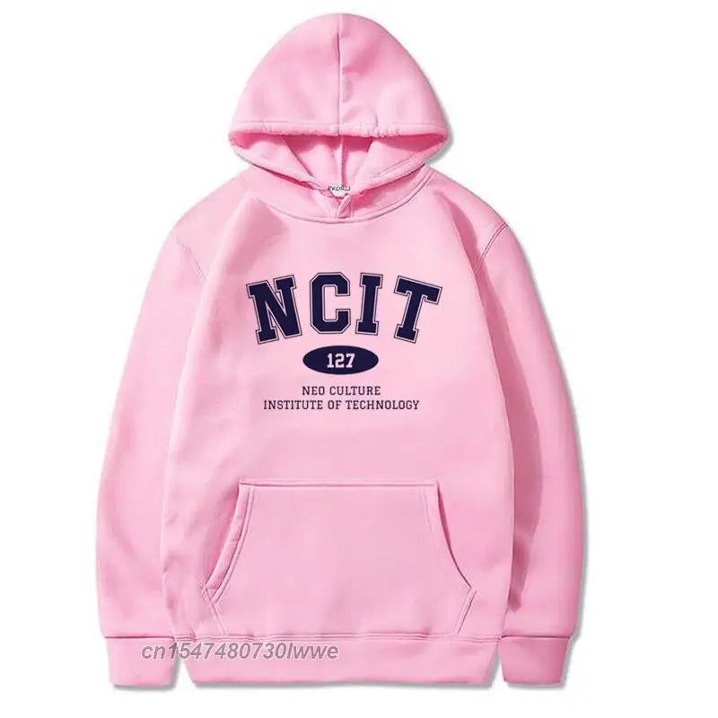 Ncit 127 Hoodies Letter Print Nct Men/Women Sweatshirts Hoodie Oversized Pullover Harajuku Streetwear Tracksuits Clothes