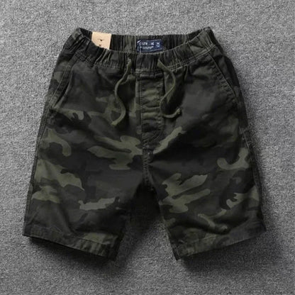 Short Pants for Men with Draw String Baggy Camouflage Camo Mens Cargo Shorts Wide Loose Harajuku 2024 Fashion Popular Casual Y2k