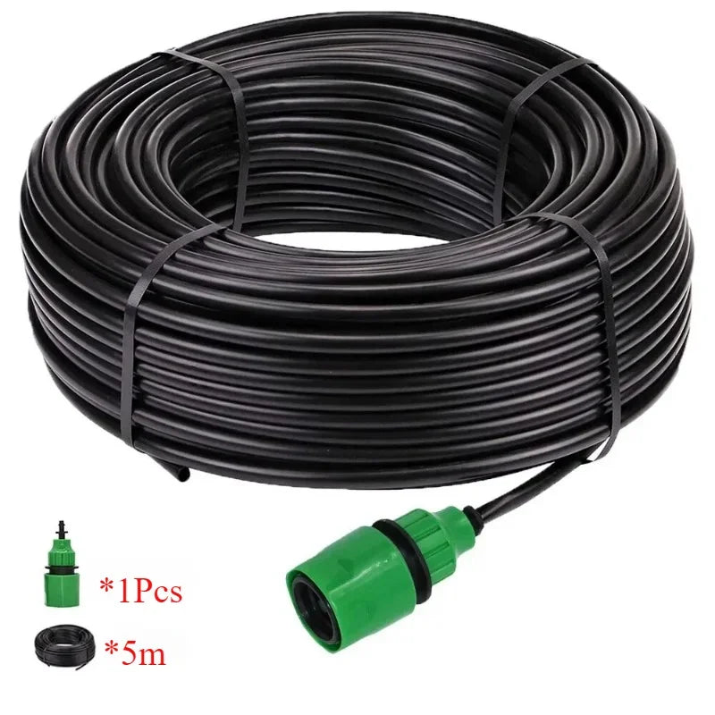 DIY 5-50m PVC Garden Watering Garden Hose 4/7mm Micro Irrigation Pipe Drip Watering Kits with Adjustable Drippers Punch Tool