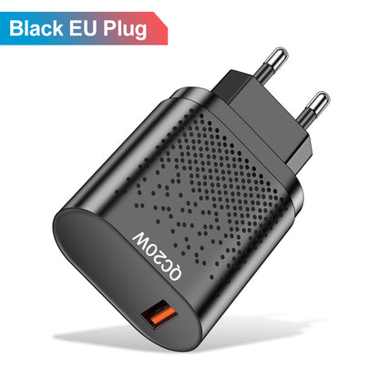 Compatible with 20W super fast charging charger and mobile fast charging head