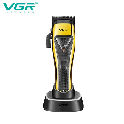 VGR Hair Clipper Professional Hair Trimmer Electric Hair Cutting Machine Vector Motor Haircut 9000 RPM Clipper for Men V-015