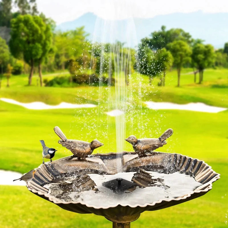 HOT SALE Solar Power Water Fountain Pump Solar Fontein Bird Fountain Water Floating Fountain Pond Garden Patio Decor Lawn Decor