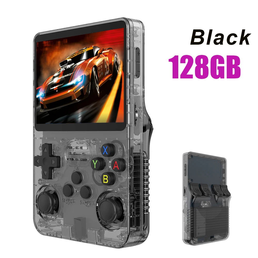 BOYHOM R36S Retro Handheld Video Game Console Linux System 3.5 Inch IPS Screen R35s Pro Portable Pocket Video Player 64GB Games