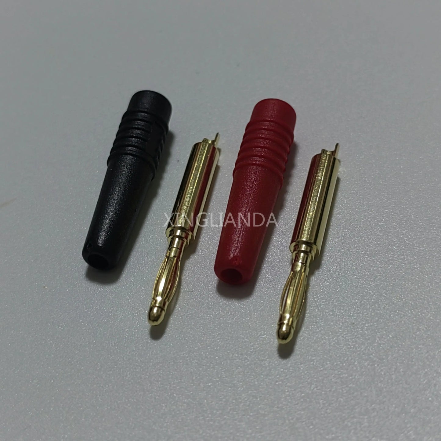 5PCS Low Frequency 2mm Pure Copper Banana Plug with Integration Type and Lantern Head for Power Supply Output plug