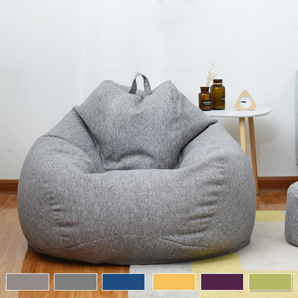 Large Bean Bag Chair Sofa Cover Comfortable Outdoor Lazy Seat Bag Couch Cover without Filler And Replacement Sofa Inner Liner