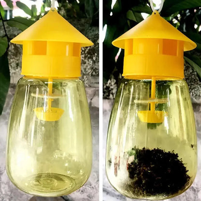 Fruit Fly Trap Killer Yellow Plastic Drosophila Trap Anti Fly Fruit Fly killer Catcher Orchard Insect Trap Pest Control Products