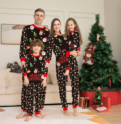 2024 Christmas Pajamas Family Set Red Green Mother Kids Adult Baby Xmas Family Matching Outfits Family Christmas Pajamas Clothes