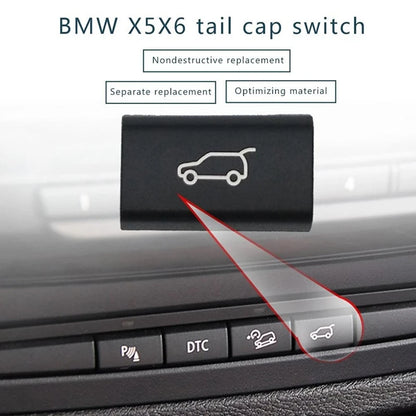 Car Tailgate Rear Trunk Switch Button Cover For BMW X5 E70 2006-13 X6 E71 2008-2014