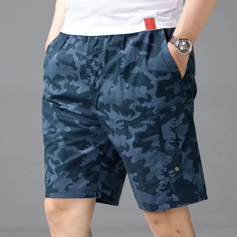 Male Short Pants Hiking Blue Camouflage Men's Cargo Shorts Camo Designer Jorts Streetwear Comfortable Y2k Clothing Young On Sale