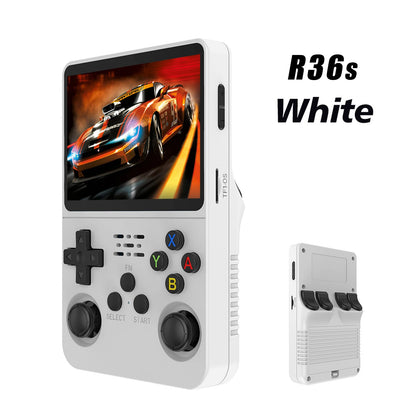 GAMINJA 3.5Inch IPS 640x480 Screen Handheld Game Console 64GB Memory Classic Games Portable Handheld Open Source Game Console