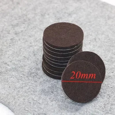 20mm Felt Chair Leg Pads 5mm Thick Floor Scratch Protector Mat Mute Non-slip Self Adhesive DIY Furniture Accessories