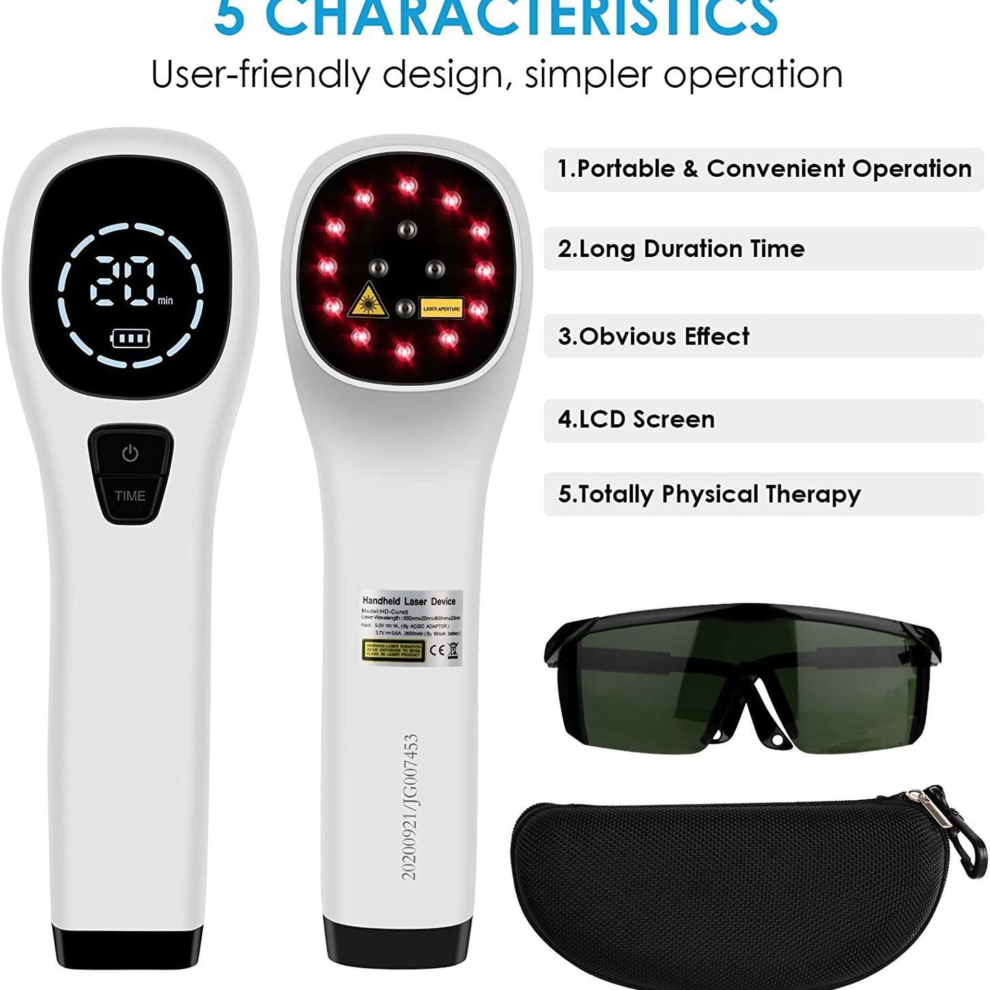 Laser Light Therapy Device Red Light Therapy Device Massager