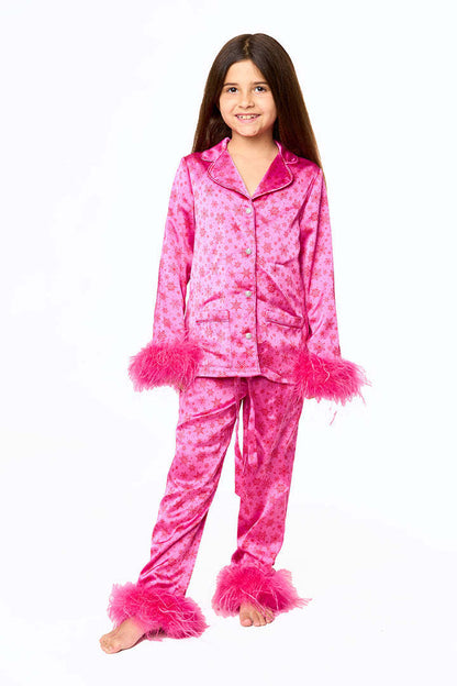 Parent child outfit European and American Christmas pajamas set printed home clothes for women