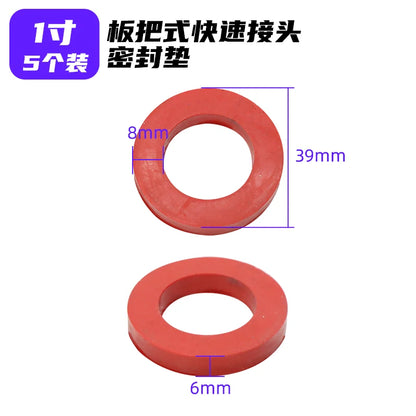 5Pcs CE aluminum alloy quick connector rubber ring rubber pad 2 3 4 inch YouTube connector waterproof sealing gasket