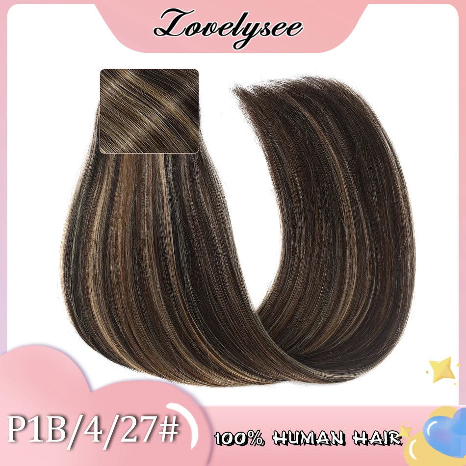 60Grams Lightweight Straight Clip In Human Hair Extensions Full Head 3Pcs Ombre Color Brazilian Machine Remy Hairpiece for Women