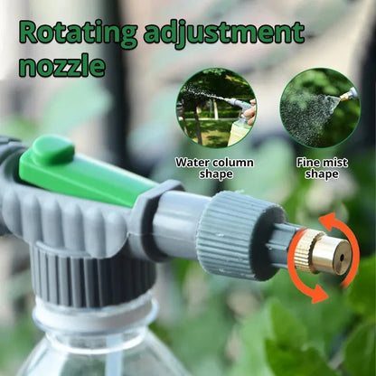 Adjustable Pull Out Type Beverage Bottle Spray Watering Nozzle Watering Can Pressure Atomizing Nozzle Gardening Tools